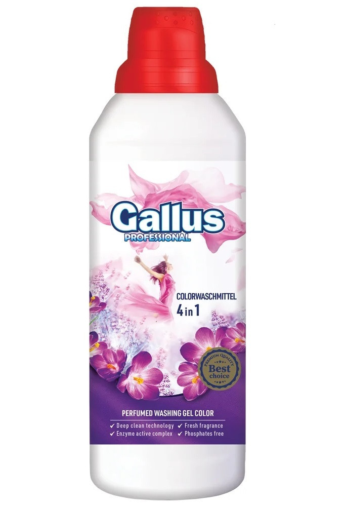 Гель для прання 4в1 Gallus Professional Color Кольоровий 1 л 28 прань