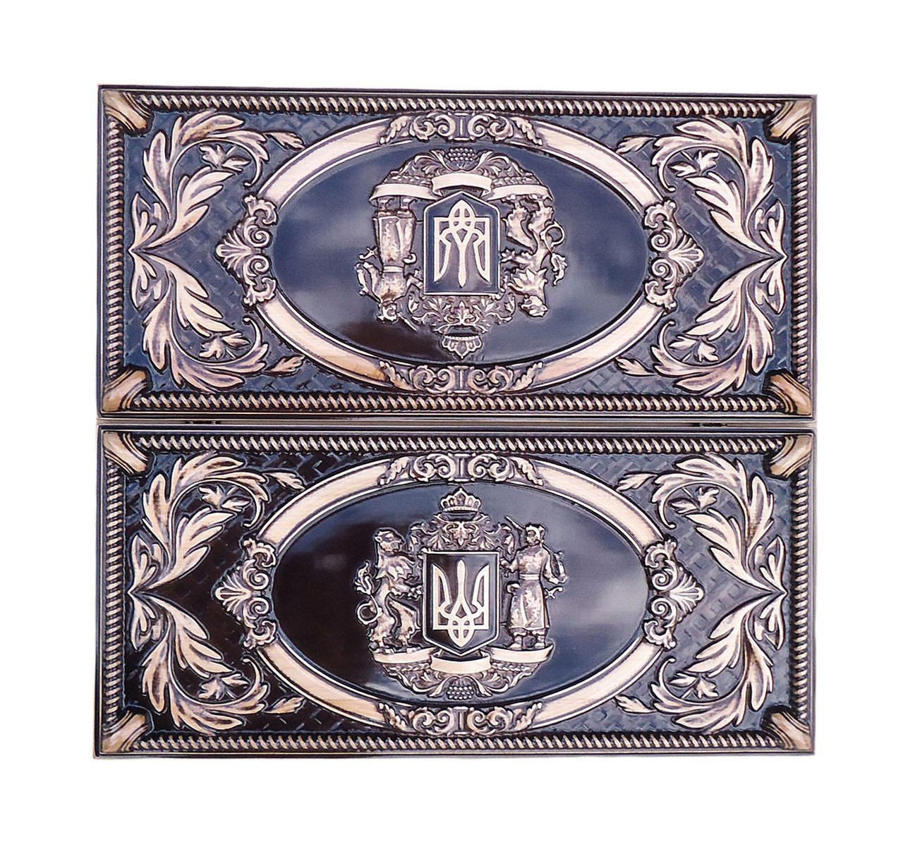 Нарди різьблені "Слава героям" із натурального дерева з ложементом для фішок ручної роботи 50*46 см, фото 1