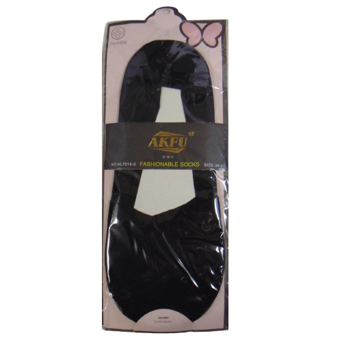 Слідки із силіконом на п'яті та стопі Akfu 36-41 чорні 70182, фото 1
