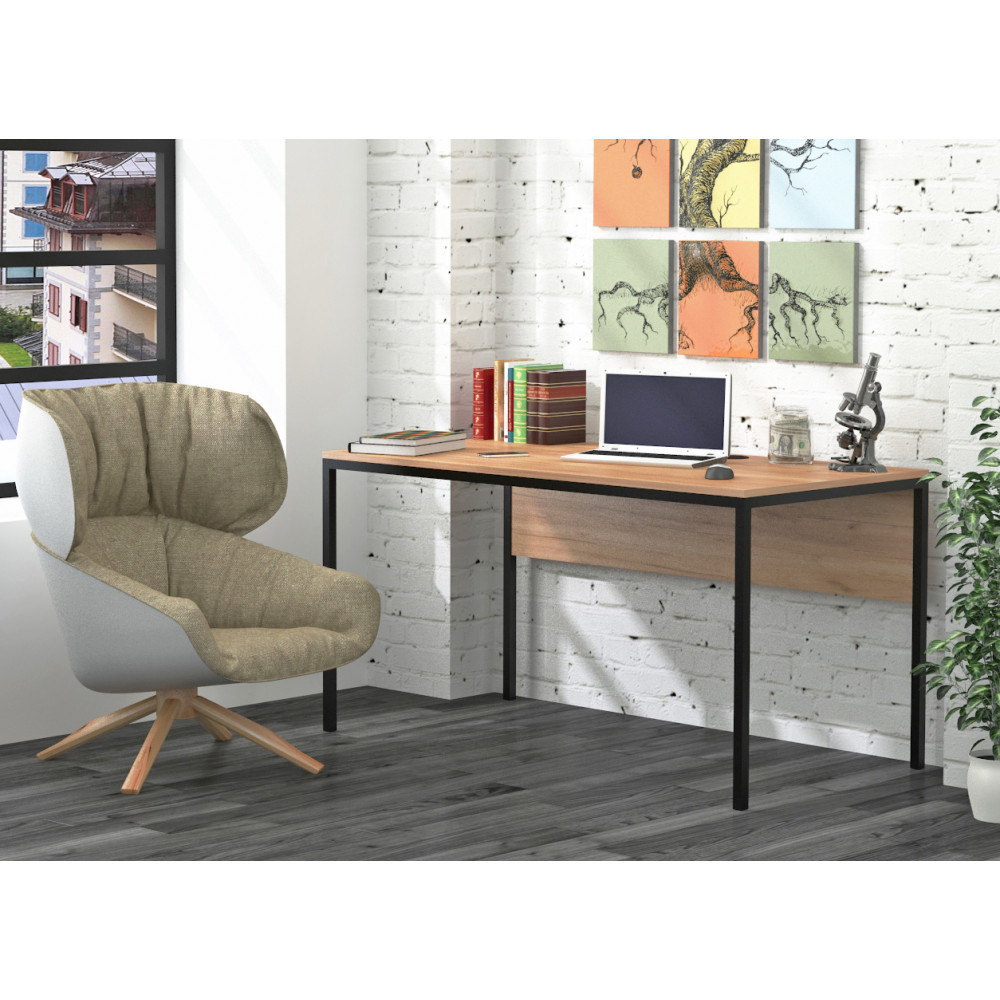 Письмовий стіл Loft design L-3p Крафт золотий