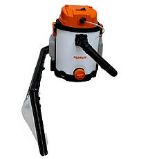 Промисловий пилосос FERRUM FRVC25L-WASH вологе/сухе прибирання + хімчистка, фото 4