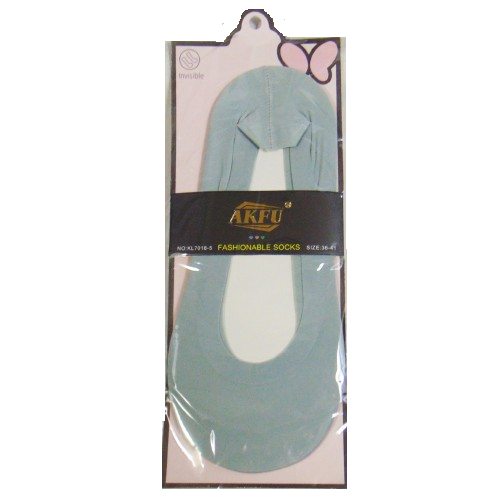 Жіночі підслідники із силіконом Akfu 36-41 сірі 70185, фото 1