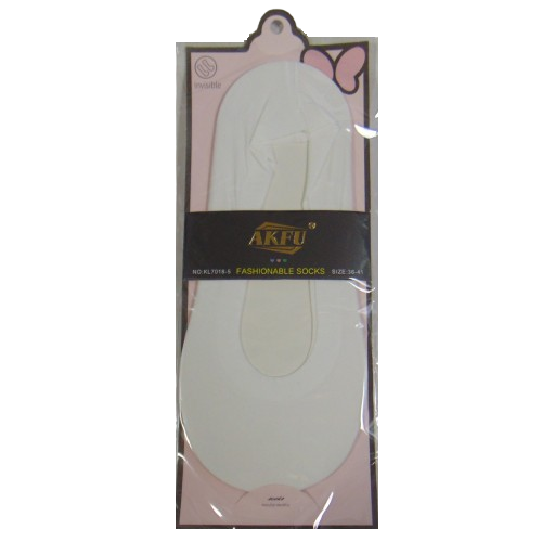 Жіночі підслідники із силіконом Akfu 36-41 білі 70185, фото 1