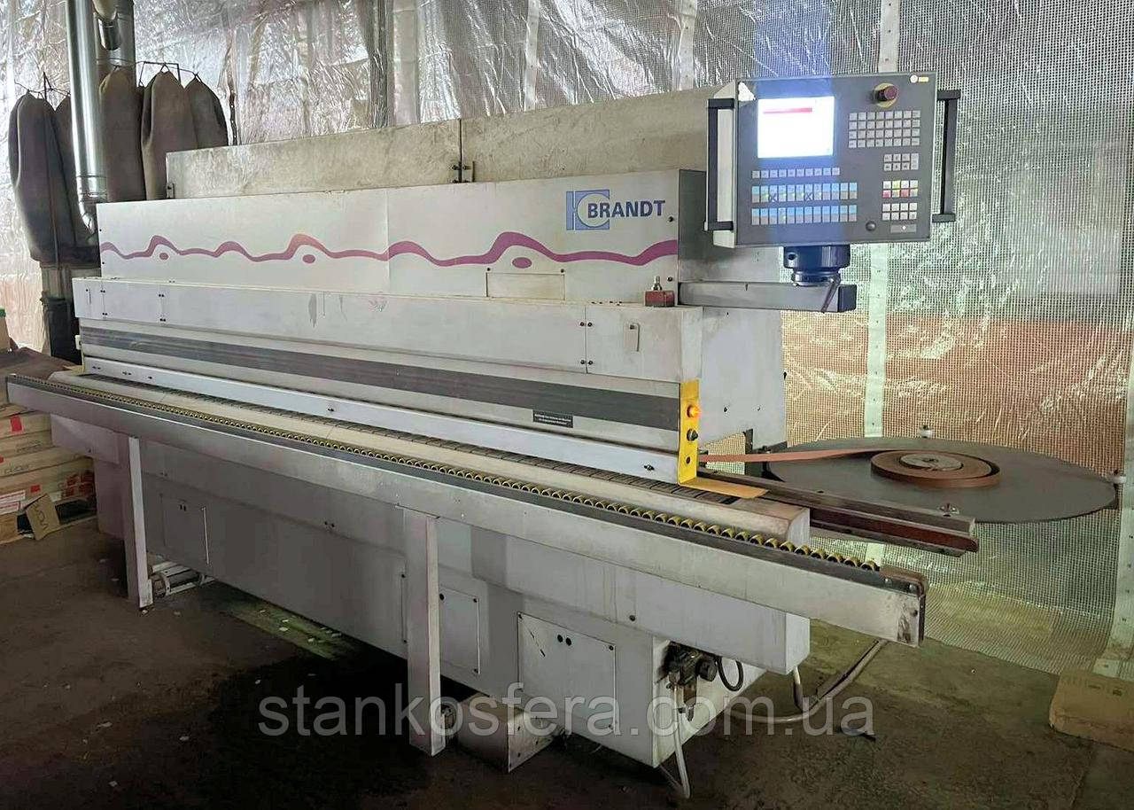 Brandt KD 75 крайкооблицювальний верстат бу 2002р. поклейка, торцювання, фрезерування, цикли, полірування 14м/хв.
