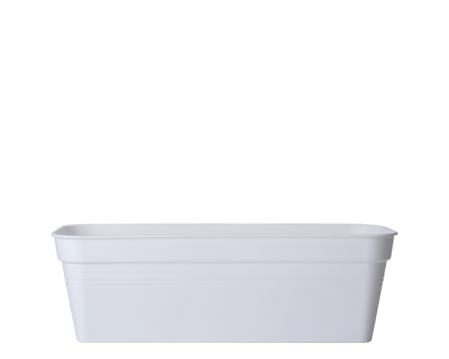 Вазон балконний "Глорія" (128020) 50*18см, Пластик, біла роза, Aleana, Арт.62468