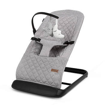 Заколисуючий шезлонг Kidwell Laro Full grey/black Сірий