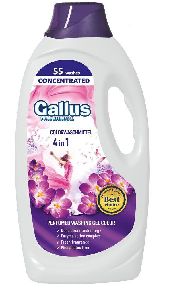 Гель для прання кольорових тканин Gallus Professional 4в1 1,98 л