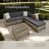 Модульний набір садових меблів + чохли алюміній, фото 10