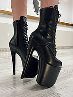 Стрипы ботинки черные 38