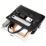 Чоловічий стильний портфель-сумка, фото 4