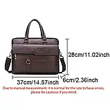 Чоловічий стильний портфель-сумка, фото 2