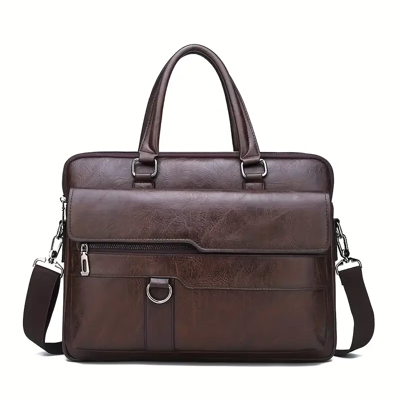 Чоловічий стильний портфель-сумка, фото 1