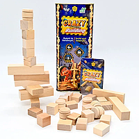 Настільна сімейна гра Балансир дерев'яні елементи Crazy Balance Building Danko Toys на українському VSGT