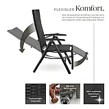 Складне крісло Brisbane з підніжкою алюміній, фото 6