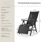 Складне крісло Brisbane з підніжкою алюміній, фото 10