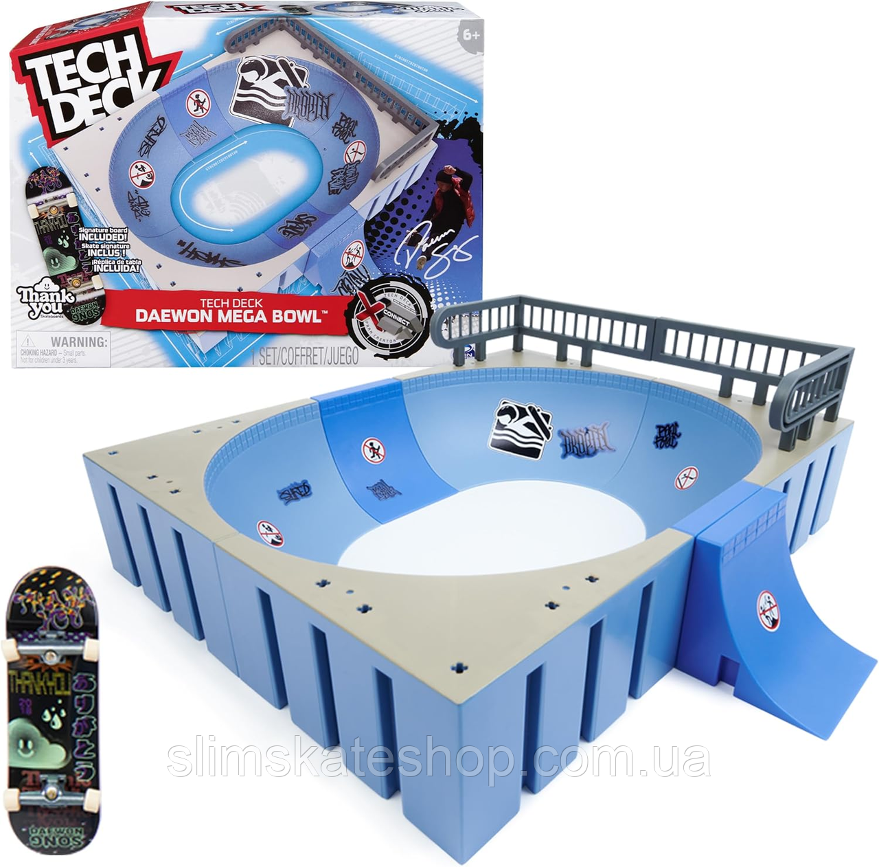 Фінгерборд набір Tech Deck Daewon Mega Bowl X-Connect Park Creator