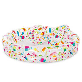 Дитячий надувний басейн Солодощі Intex 59460-2 коло, м'ячик, Toyman