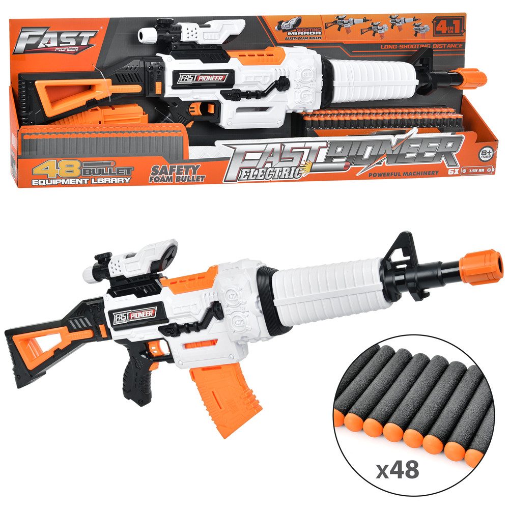 Автомат дитячий стріляє м'якими кулями, приціл BIG536, фото 1