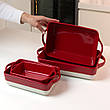 ФОРМА ДЛЯ ЗАПІКАННЯ ПРЯМОКУТНА M (255x144x60мм, Білий/червоний), фото 6