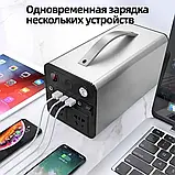 Портативна зарядна станція 90000 mAh Power bank A-320A-GB 220 V / 2xUSB, 320W Домашня електростанція, фото 5