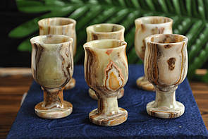 Набір з натурального оніксу, 20 ml (колір, як на фото)