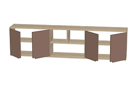 Полиця настінна "Тетріс" Розміри: 2036 х 302 х 510 мм