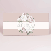 Паперовий конверт на гроші кремовий "Вітаю" срібне тиснення  1шт.