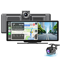 Дзеркало відеореєстратор Jansite TF781 10.26" з двома камерами | 4K + 1080P | Wi-Fi | GPS | Сенсорний дисплей