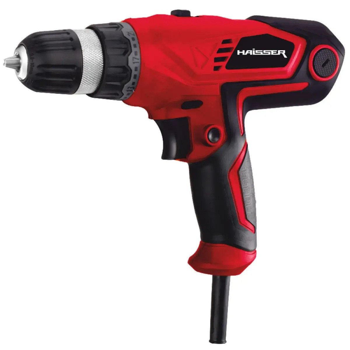 Двошвидкісний дриль-шуруповерт для дому та майстерні, 600 Вт, мережевий, Haisser HS DS600 - 2VQC, фото 1