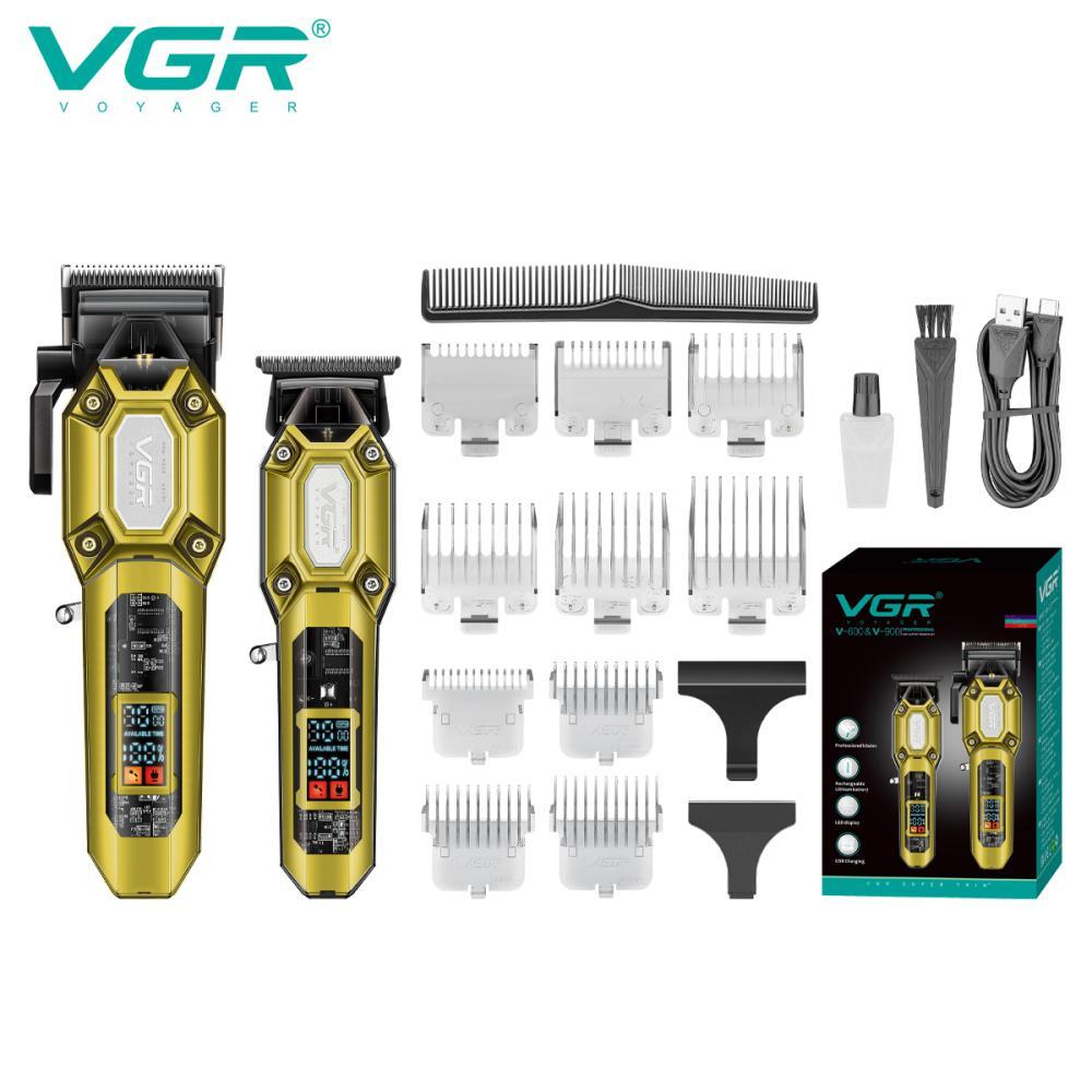 Комплект VGR 2 в 1 V-640 акумуляторна машинка для стрижки (clipper) та триммер