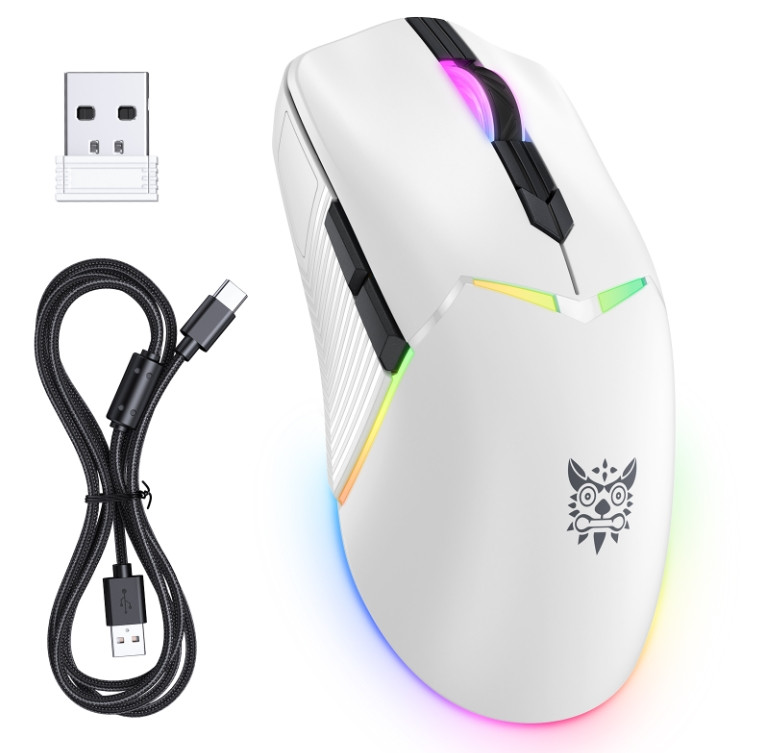 Комп&apos;ютерна миша Onikuma CW928 (Wired/2,4G) White