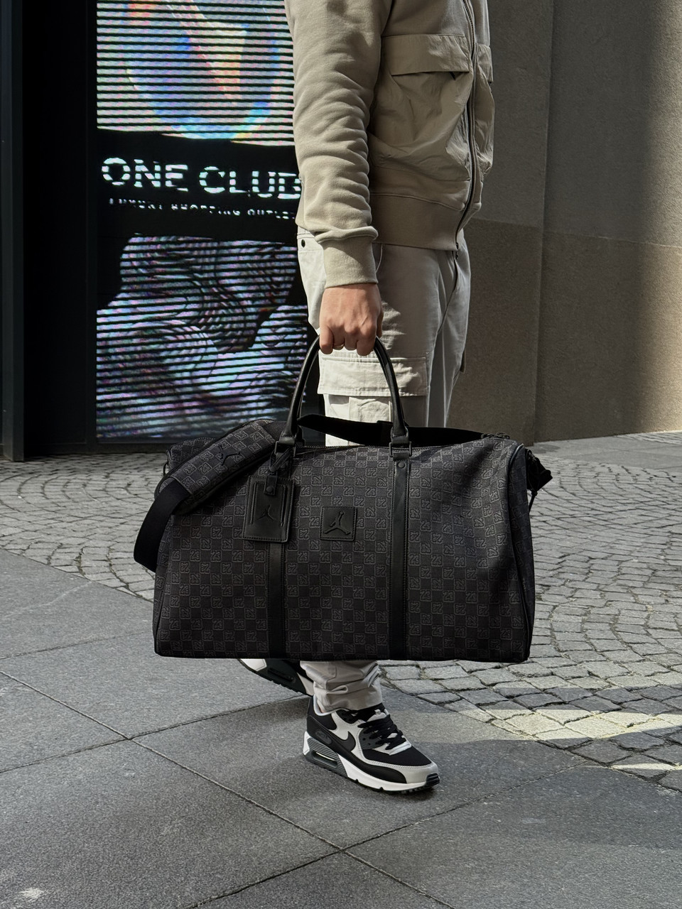 Сумка Air Jordan Monogram Duffle Bag Cat Black / LM0759-KK2, фото 1