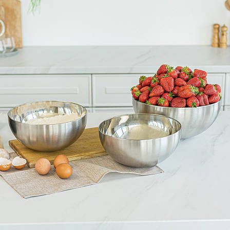 Салатниця-миска  (Нержавіюча сталь), фото 1