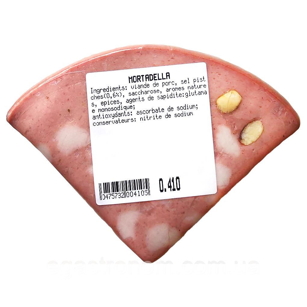 Ковбаса молочна мортадела з фісташками Фіні Fini mortadela 0,5kg (Код: 00-00017416)