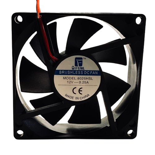 Вентилятор кулер 8025 12В 3000 об./хв. 3Вт 80x80x25 мм 2 дроти