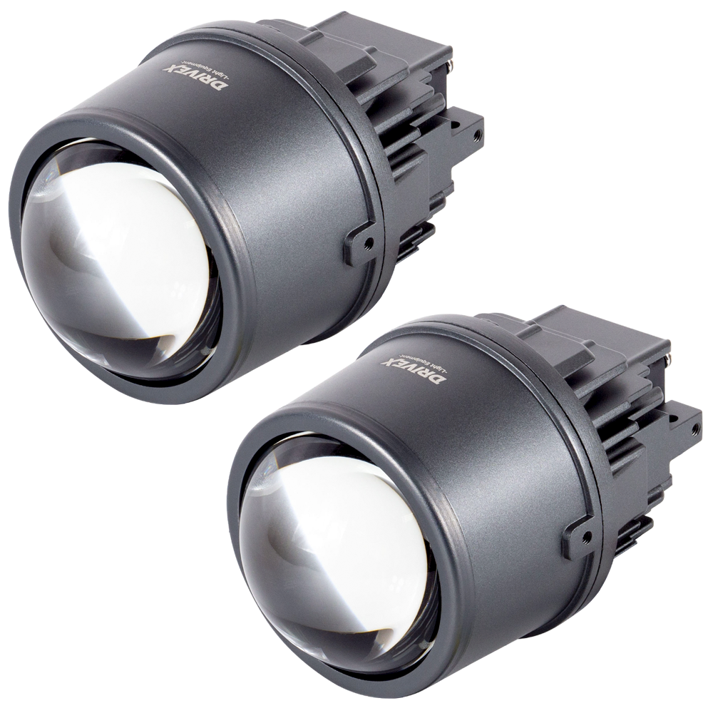 BiLED лінзи протитуманні автомобільні DriveX FOG BiLED HL8A 3.0" 50/60W 3K/5K/6K - 3-колірна