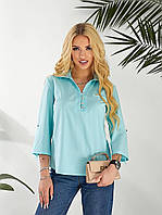 Сорочка/блуза/блуза арт. 828 ментол /ментолового кольору