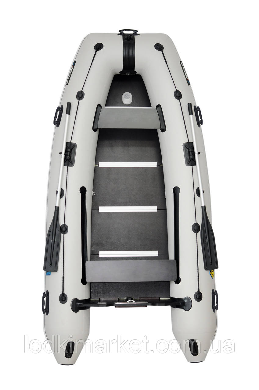 Човен надувний моторний кільовий пвх 4-місний ΩMega 330КU PFA, фото 1