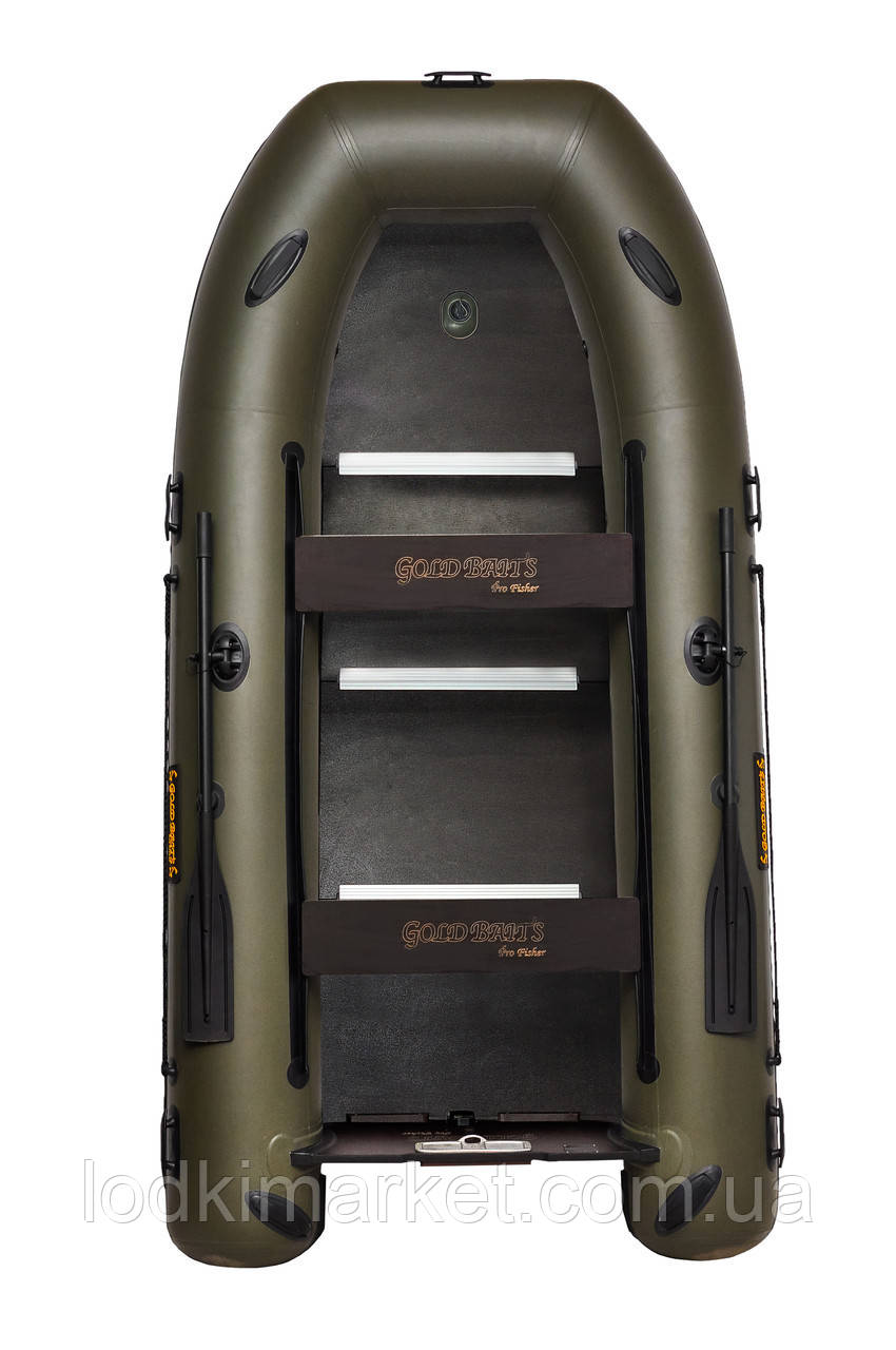 Човен кильовий надувний моторний 3-місний коропової серії ΩMega 300KU PFA, фото 1