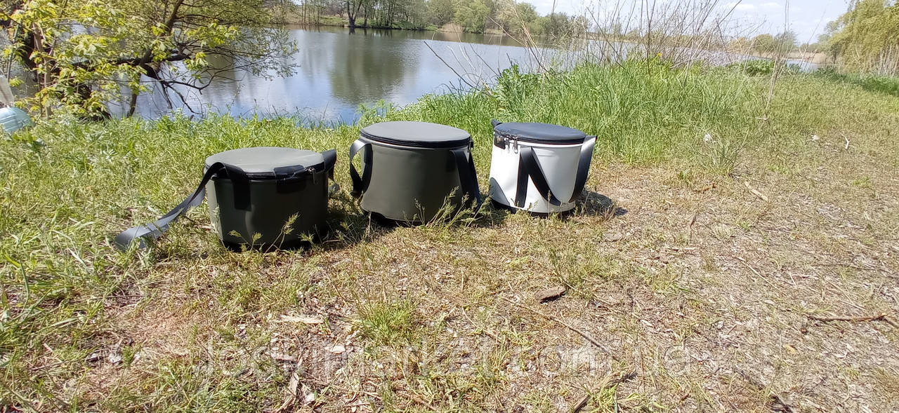 Відро для прикорму, м'яке відро з ПВХ на 7 л, фото 1