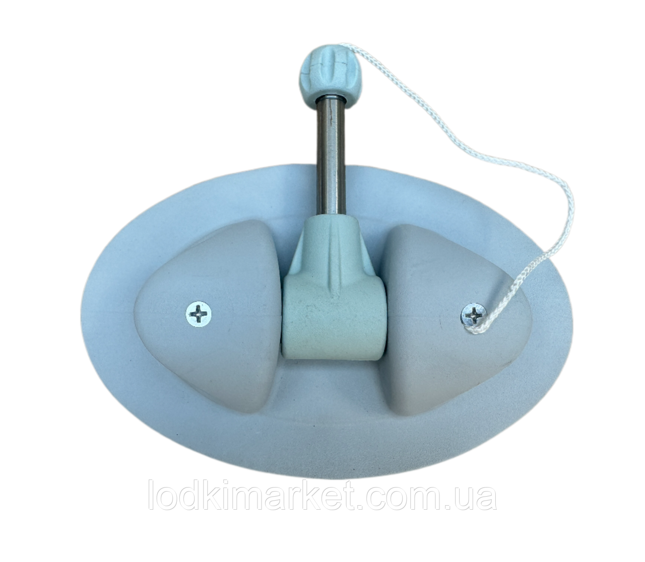 Уключина поворотна еліпсна для човнів ПВХ Аква-2 сіра, фото 1