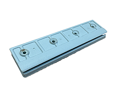 Опора для сидіння (лікпаз) рухома Аква  для надувних човнів ПВХ 160х40х15 мм сіра