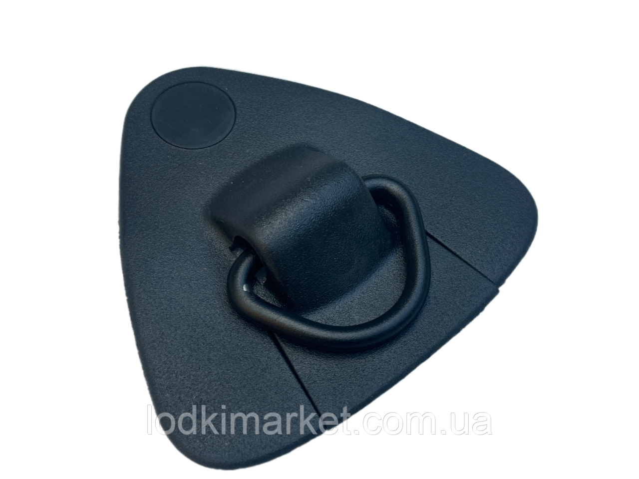 Буксир для човна пвх із металевим кільцем Borika 155х145мм. чорний, фото 1