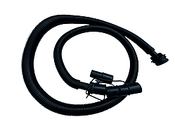 Шланг для насоса човна пвх гофрований Borika 2м із штуцером для клапана грубиною посадки 15мм та насадками