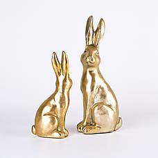 Статуетка декоративна "ЗОЛОТИЙ КРОЛИК", фото 3