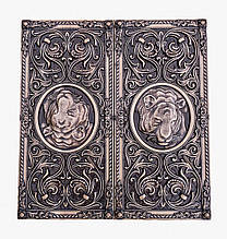 Нарди різьблені "Тигр" із натурального дерева з ложементом для фішок ручної роботи українських майстрів