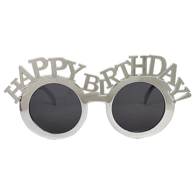 Окуляри Happy birthday (срібло)