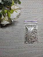 Кільця для біжутерії Срібні 5мм.( 80 штук) 10 грам