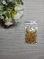 Кільця для біжутерії Золотисті 5мм.( 80 штук) 10 грам