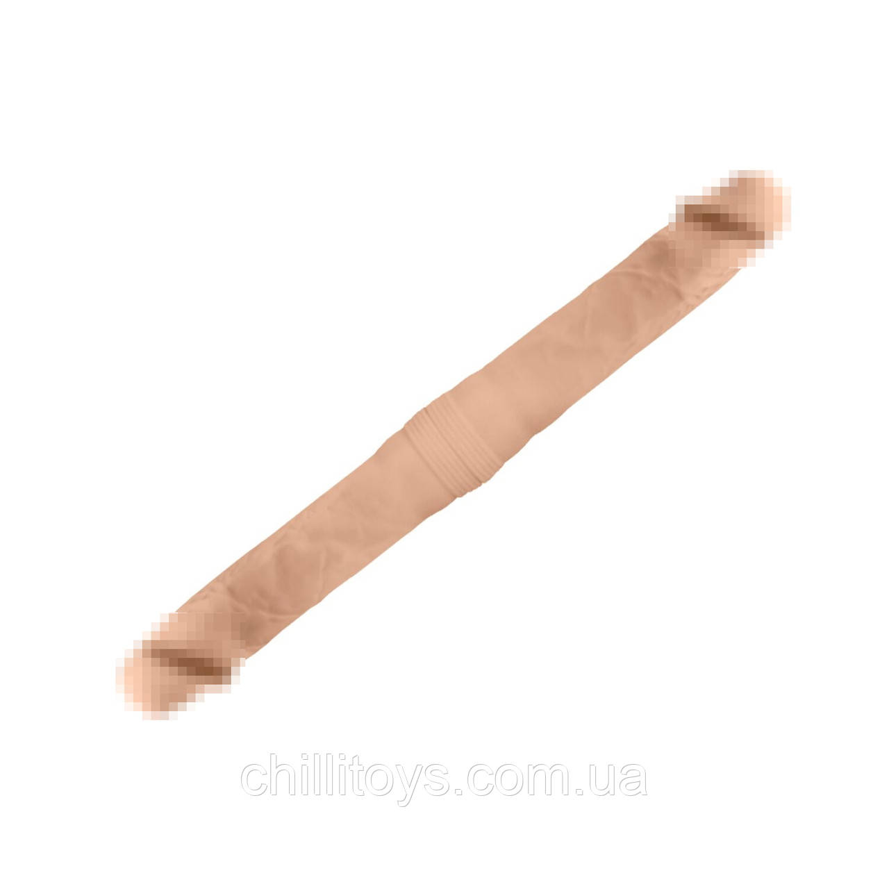 Фалоімітатор двосторонній SIlexD Billy-Joe Double Dong S Flesh, двошаровий, силікон+Silexpan SO6023, фото 1